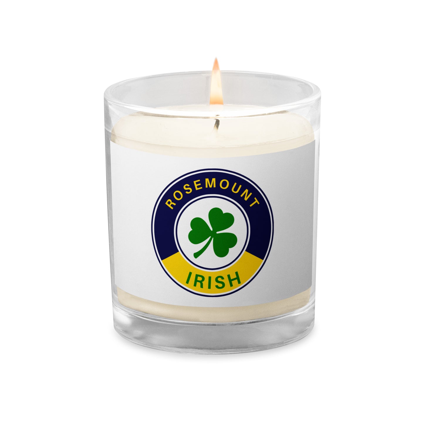 Glass jar soy wax candle