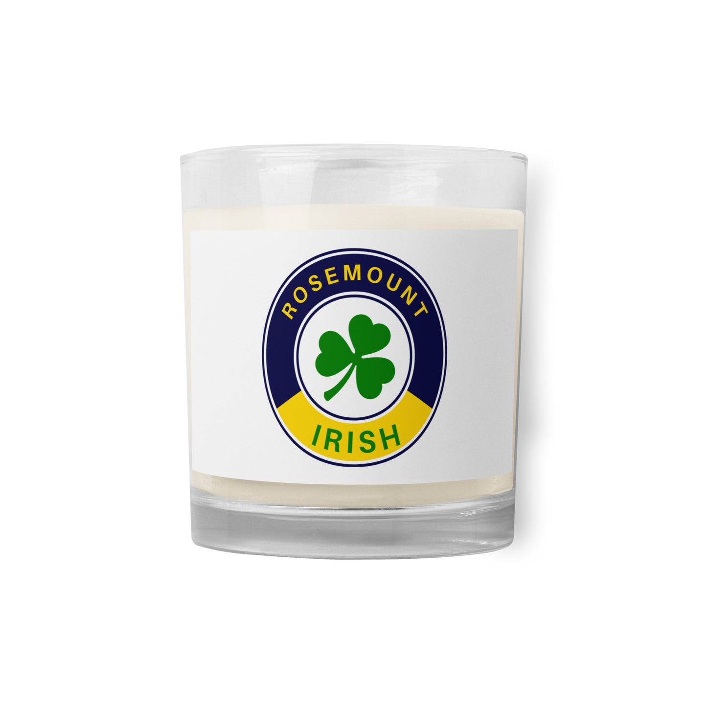 Glass jar soy wax candle
